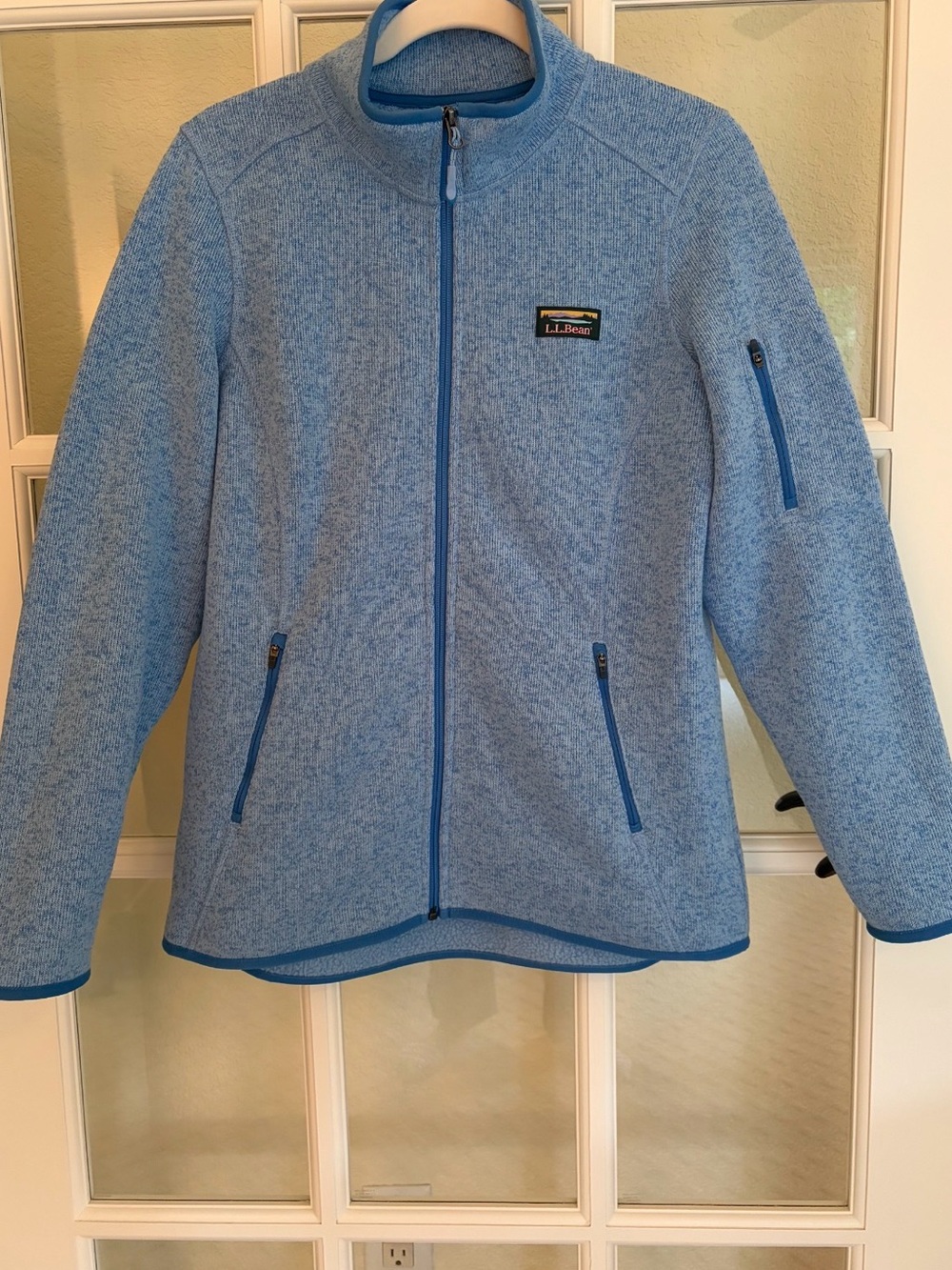 L.L. Bean Light Blue Full-Zip Fleece Jacket